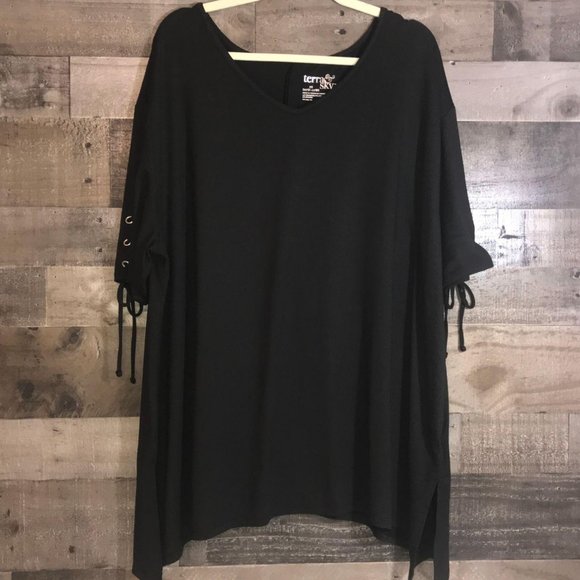 TERRA & SKY BLACK STRING SHIRT - Picture 5 of 8